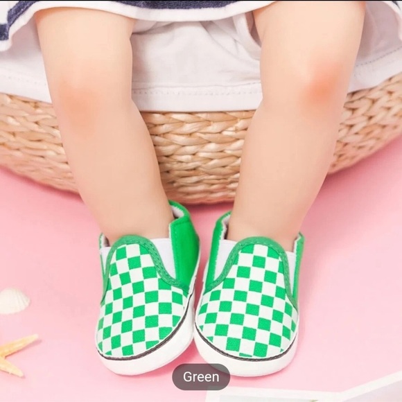 Vans Style Checkerboard Slip On Infant Slippers - Picture 1 of 5